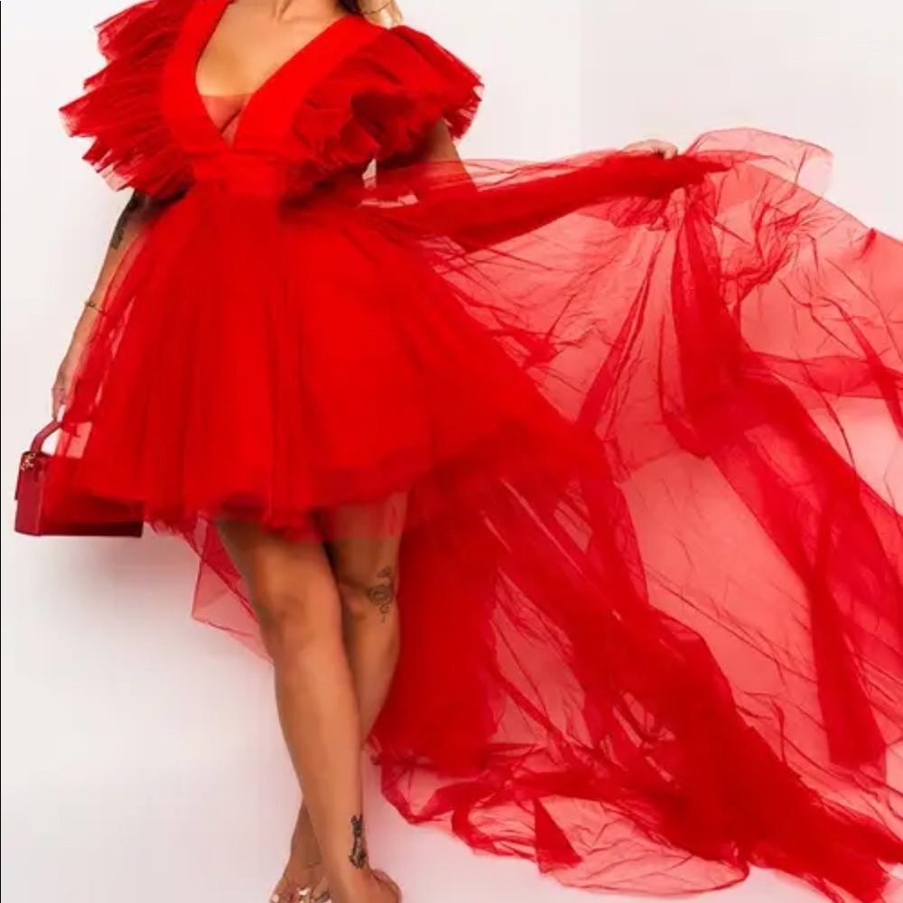Red Tulle Dress